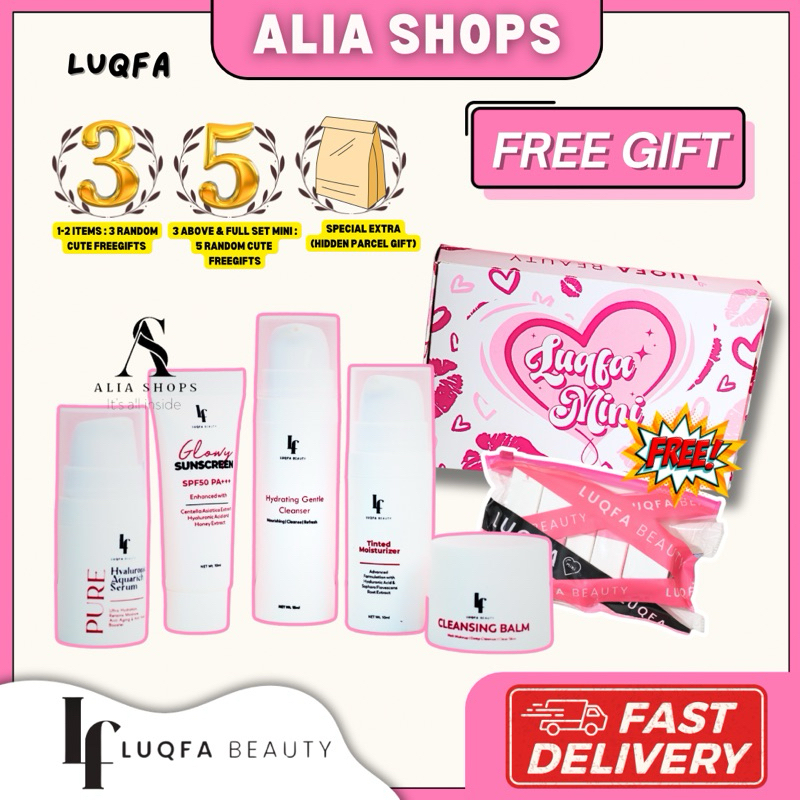 LUQFA BEAUTY SKINCARE MINI TRIAL | WITH 5 FREEGIFTS | Shopee Malaysia