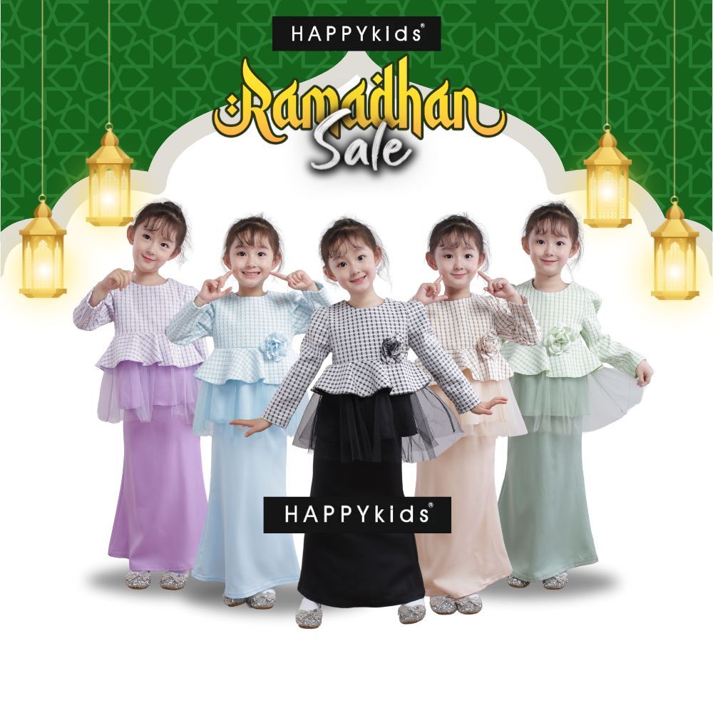 Baju Raya 2026 by HAPPYkids Baju Raya Peplum Hannel Budak Kanak-kanak ...