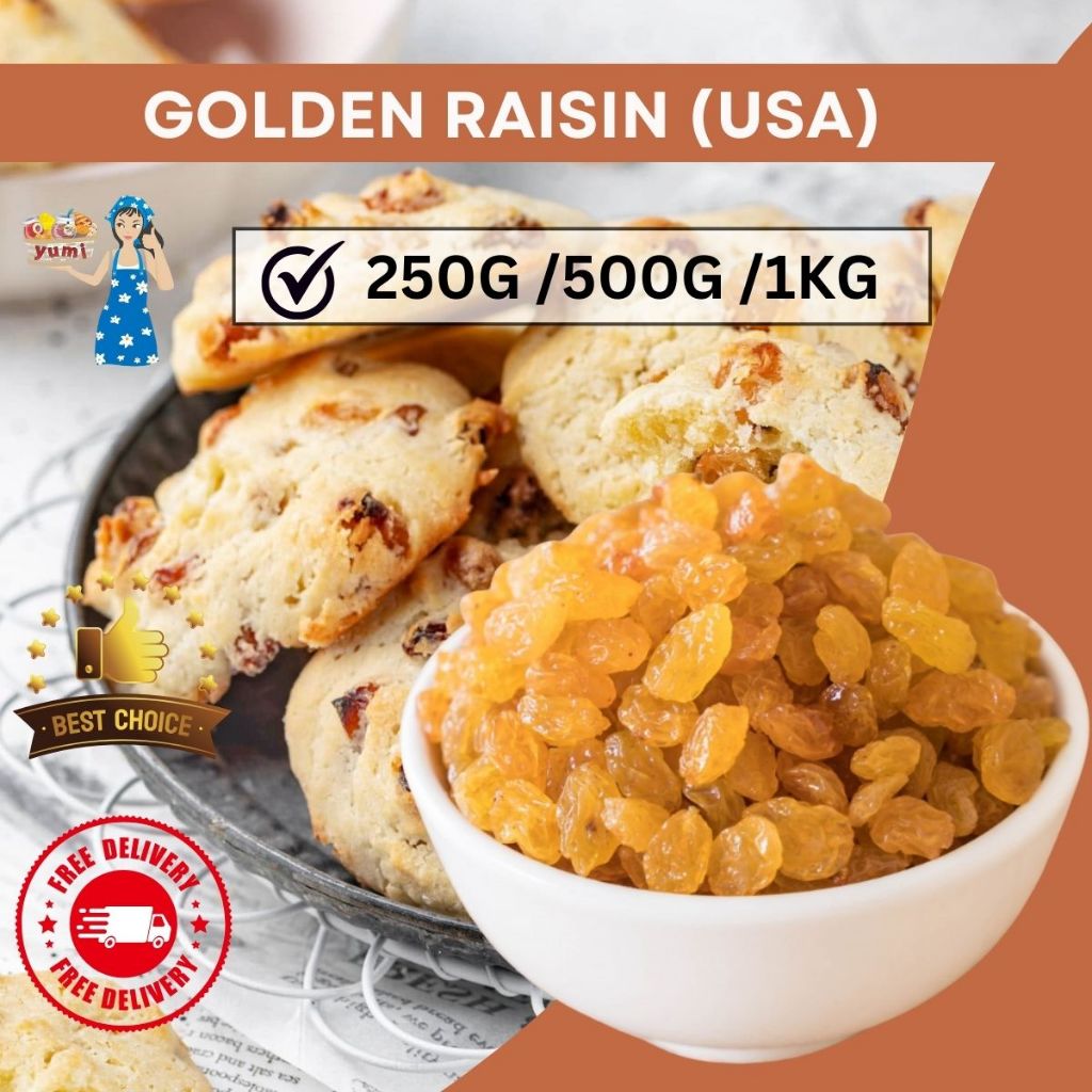[READY STOCK] GOLDEN RAISIN (USA) (250G/ 500G/ 1KG) | Shopee Malaysia