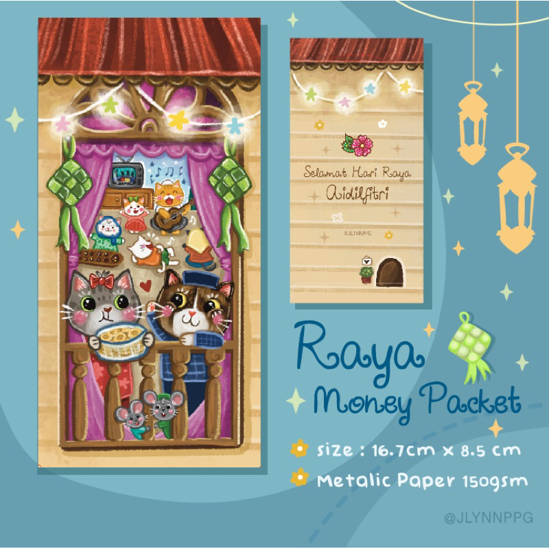 New Design premium Cat Raya Money Packet / sampul duit raya 🐱🧧🌟 ...
