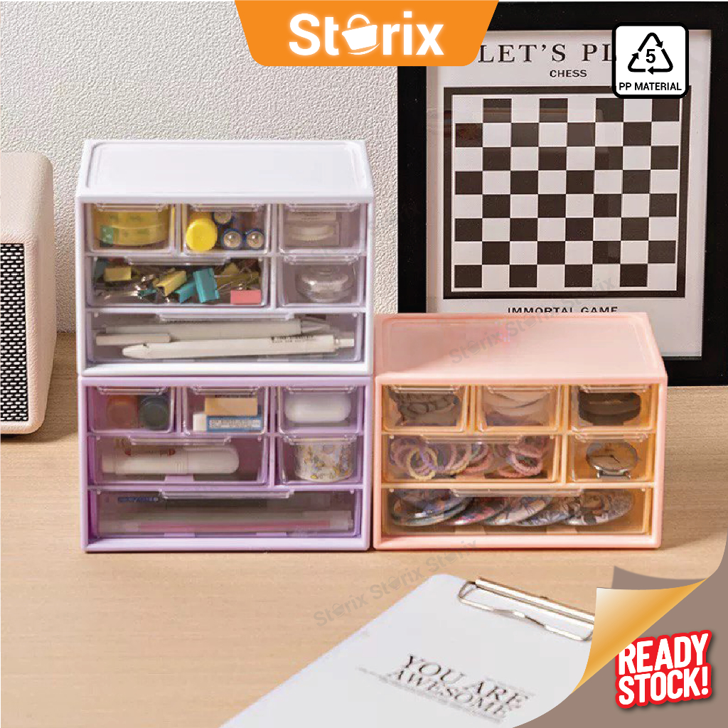 Storix PP Material 6 Grid Multipurpose Mini Storage Drawer Box ...