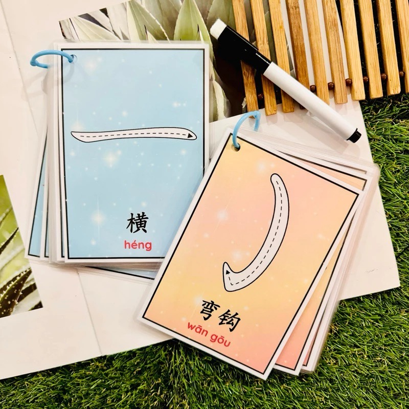 119【Chinese Flash Card·笔画描写字卡】Flash Card｜Busy Book｜Montessori Early ...