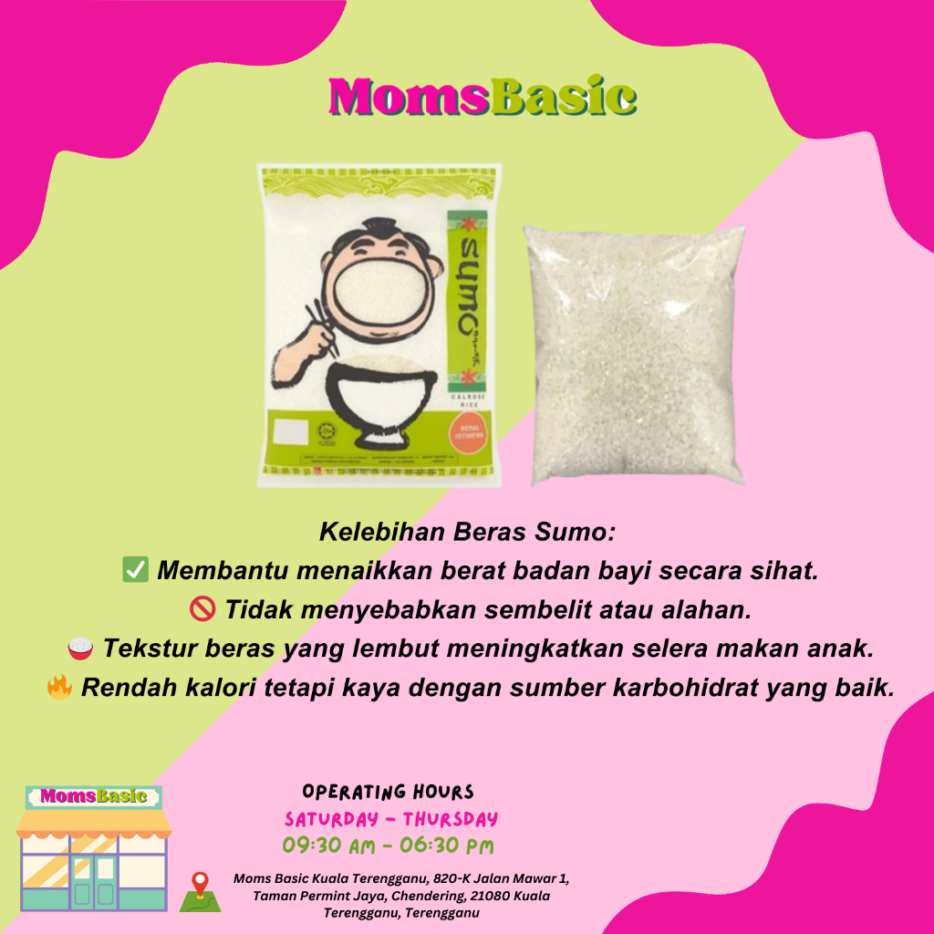 BERAS SUMO | BERAS BABY | BERAS SUMO 1KG | BERAS SUMO 250 KG REPACK ...
