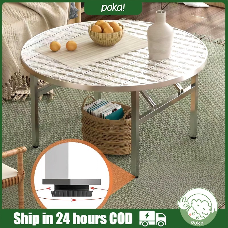 Stainless Steel Table Meja Makan Foldable Table Meja Lipat Banquet ...