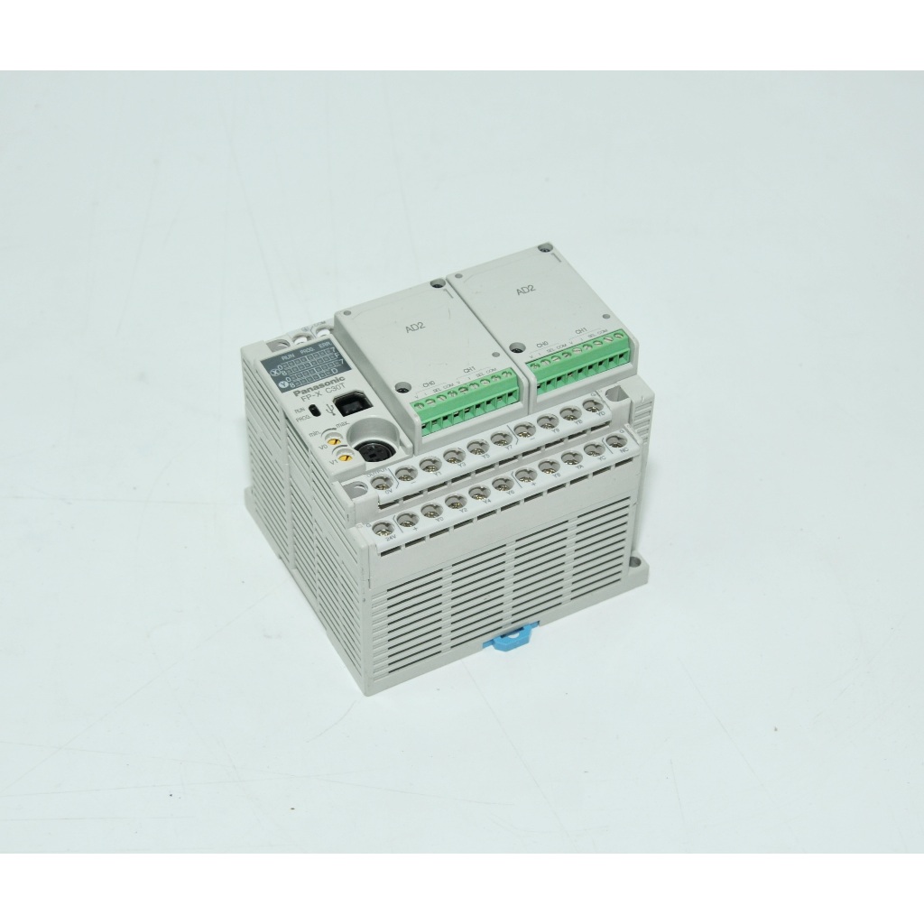 Panasonic FP-X C30T AFPX-C30T + AFPX-AD2 (x2) PLC Programmable Control ...