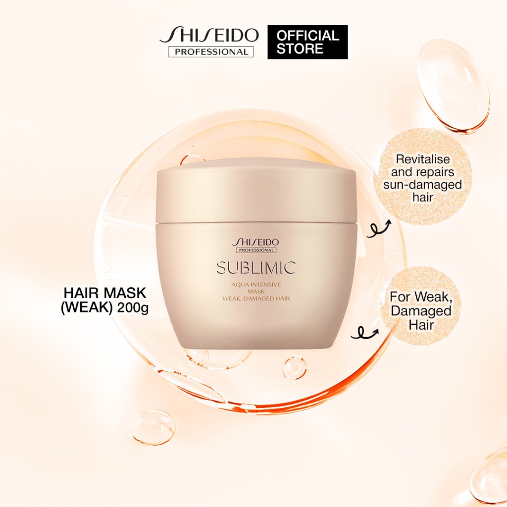 Shiseido Professional Sublimic Aqua Intensive Mask For Weak & Damaged ...