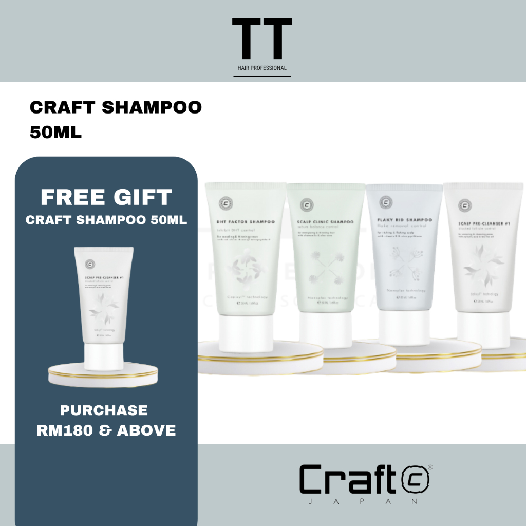 Craft Shampoo 50ml | Flaky Rid | Scalp Clinic | Pre-Cleanser | Dht ...