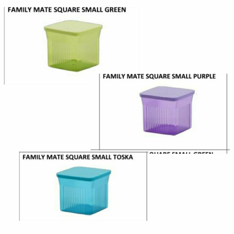 Tupperware Family Square Mate 4pcs (510ml) | Shopee Malaysia