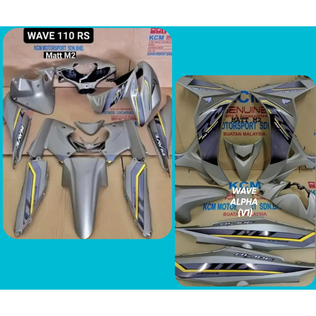coverset dan sticker Honda wave 110 RS / 110RS Wave 110 alpha V1 V2 V3 ...