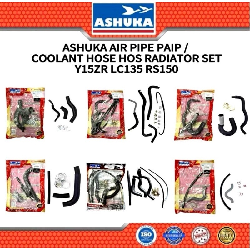 ASHUKA Y15ZR LC135 RS150 AIR PIPE PAIP COOLANT HOSE RADIATOR HOSE SET ...