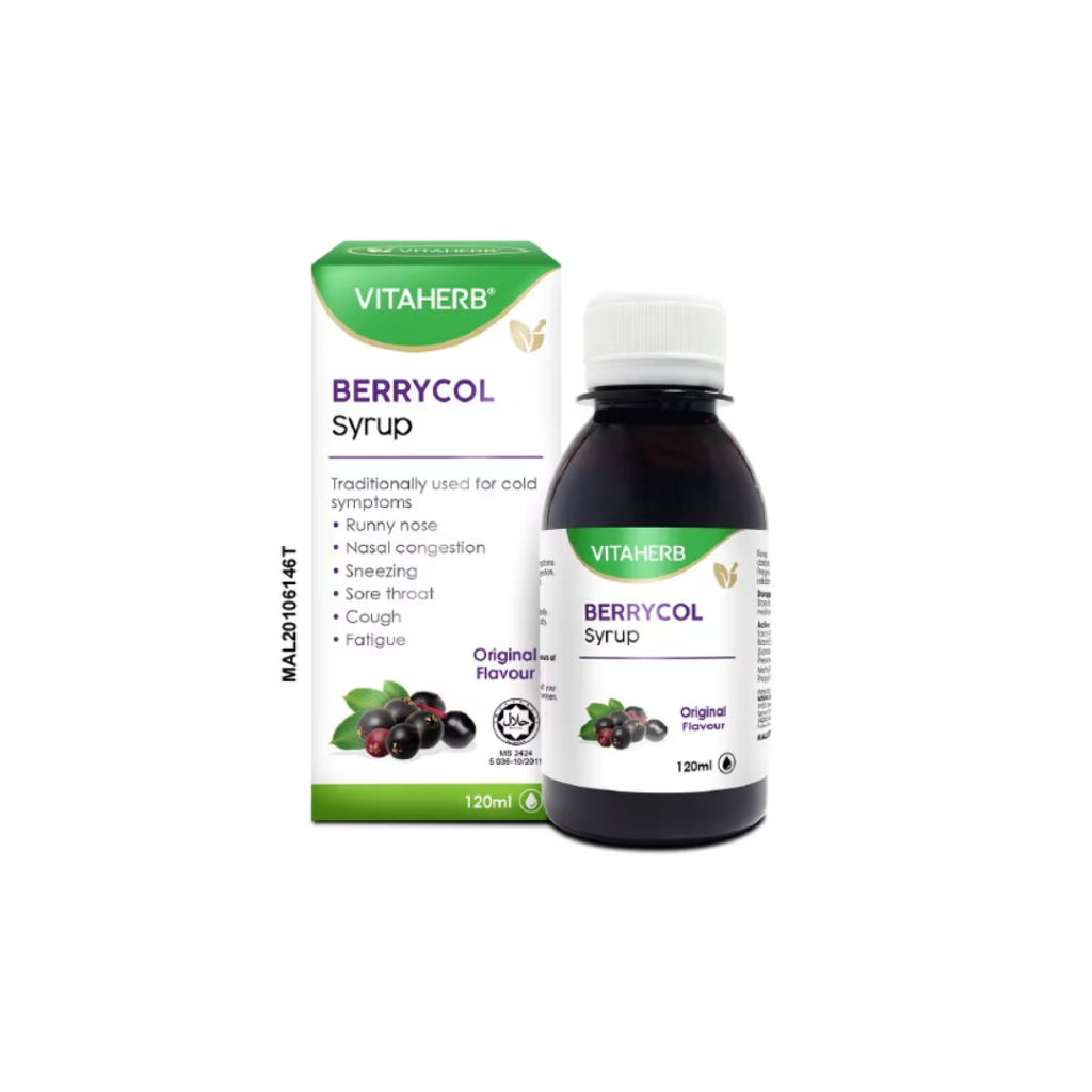 Vitaherb Berrycol Syrup 120ml (Original) | Shopee Malaysia