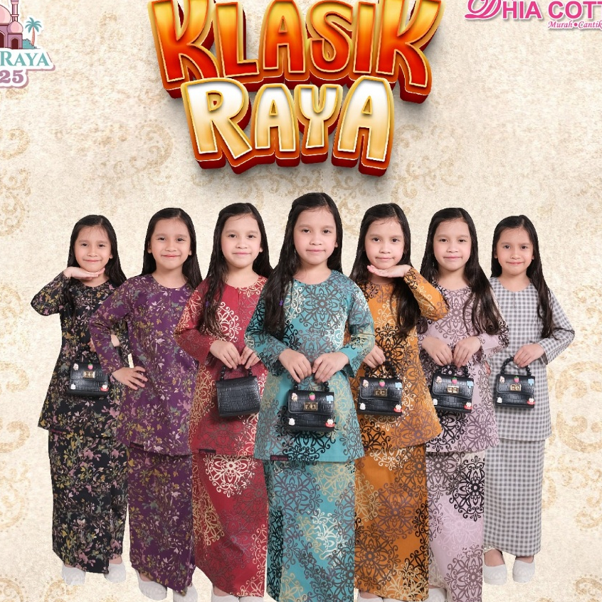 [2025] 2️⃣ NEW EDISI KLASIK RAYA Baju Kurung Moden Ayana For Kids ...