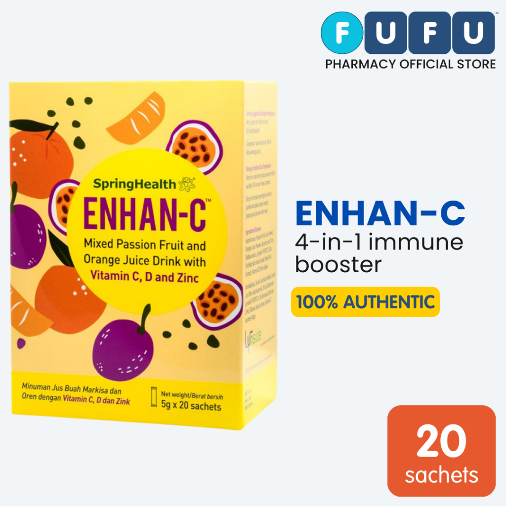 SpringHealth ENHAN-C® Mixed Passion Fruit and Orange Juice Drink with ...