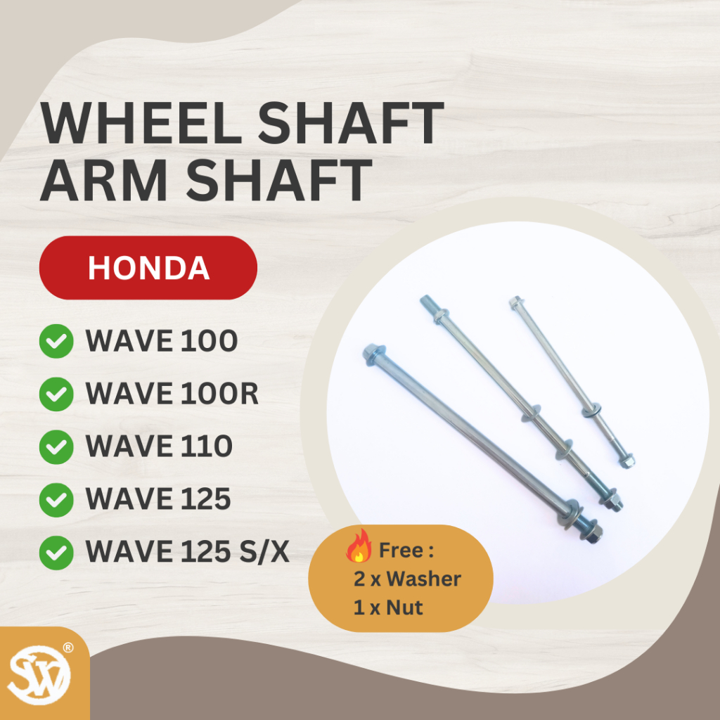 WAVE100 WAVE100R WAVE110 WAVE125 WAVE125S/X Wheel Shaft / Swing Arm ...