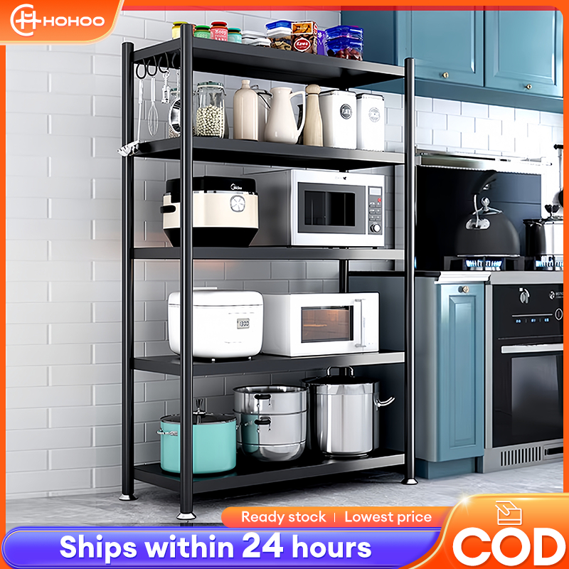 2/3/4/5 Stainless steel Kitchen Rack Microwave Oven Shelf Kitchen ...