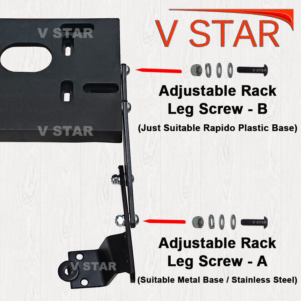 Screw For Adjustable Rack Leg ( Rapido / Stainless Steel / NJX / Magic ...