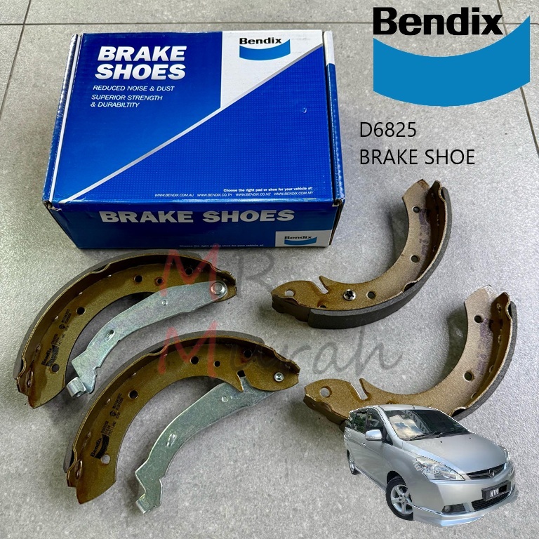 Original Bendix D6825 Proton Exora, Arena Brake Shoe Rear (belakang ...