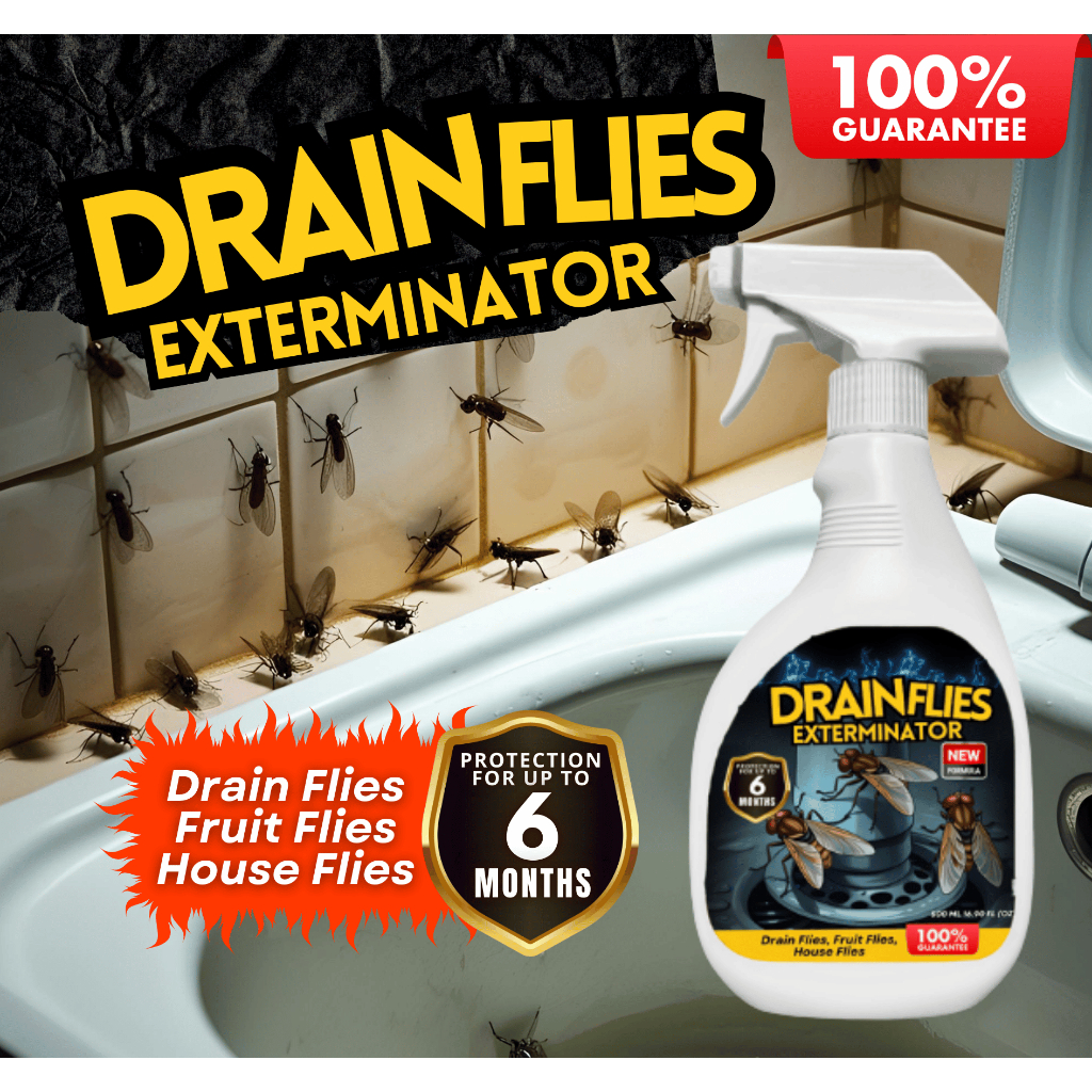 Drain Flies Pesticides Sewer Flies House Flies Fruit Flies Spray Hapus ...