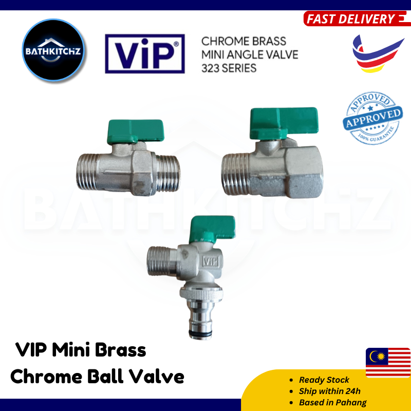 VIP Mini Brass Ball Valve Stopcock 1/2