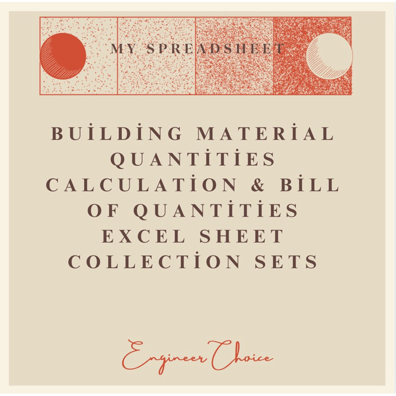 Building material quantities calculation & bill of quantities Excel ...