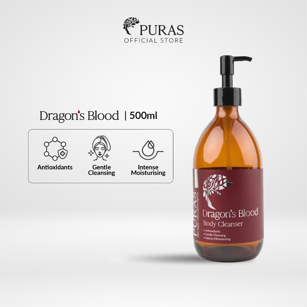 PURAS - Dragon's Blood Body Wash with Geranium Essential Oil | Shopee ...