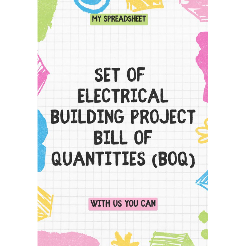 Set of electrical building project bill of quantities (Boq) | Shopee ...