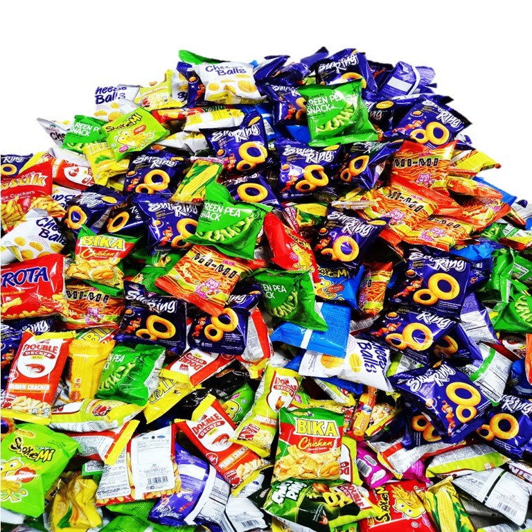 1kg Giant Pack Mix Snacks Sper Ring /Bika /Twisties /Shoyuemi /Mimi ...