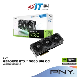 PNY GeForce RTX 5080 Triple Fan OC 16GB GDDR7 Graphics Card | VCG508016TFXPB1-O