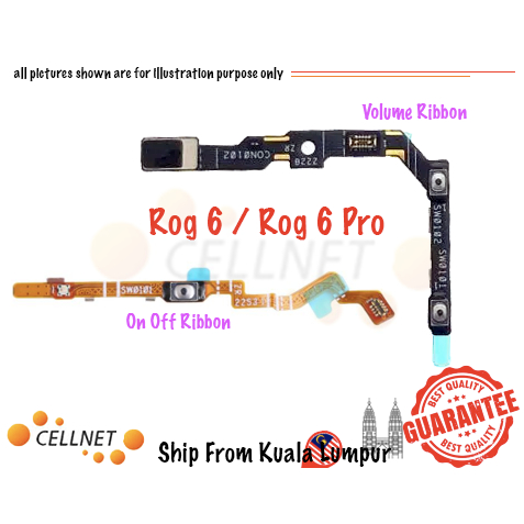 [Cellnet] Rog 6 / Rog 6 Pro On Off Ribbon Power Flex Volume Ribbon New ...
