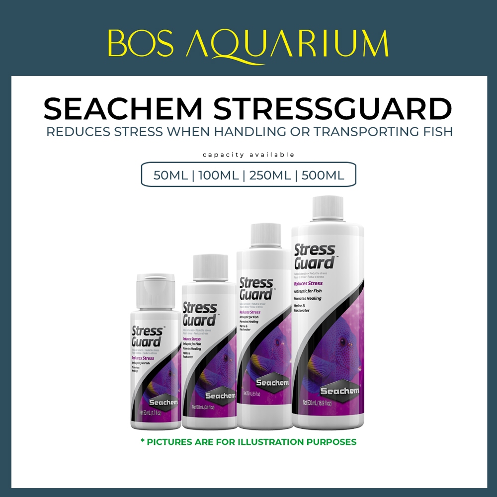 Seachem Stress Guard - Antiseptic for fish / Healing ( 50ml / 100ml ...