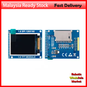 1.8 Inch Serial SPI TFT LCD Module Display PCB Adapter IC 128x160 Dot Matrix 3.3V 5V IO Inerface Cmmpatible For Arduino