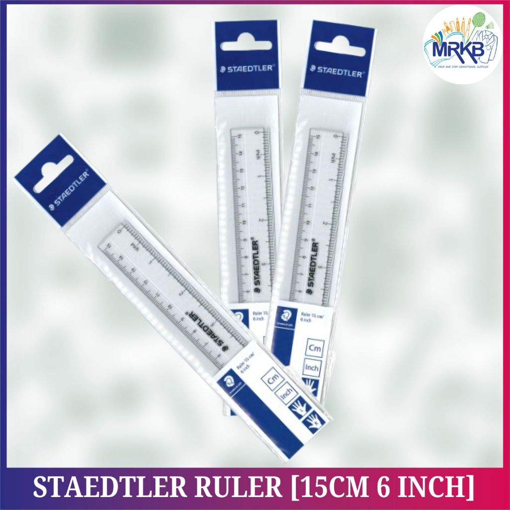 STAEDTLER-52615PB RULER [15CM 6 INCH] | Shopee Malaysia