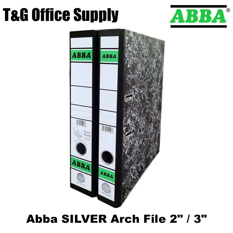 ABBA ARCH FILE 3″ / 2'' | ABBA FILE 404 / 406 SILVER [Brown Index ...