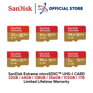 SANDISK EXTREME MICROSD Card for Mobile Gaming (SDSQXA) (Up to 160 MBPs ...