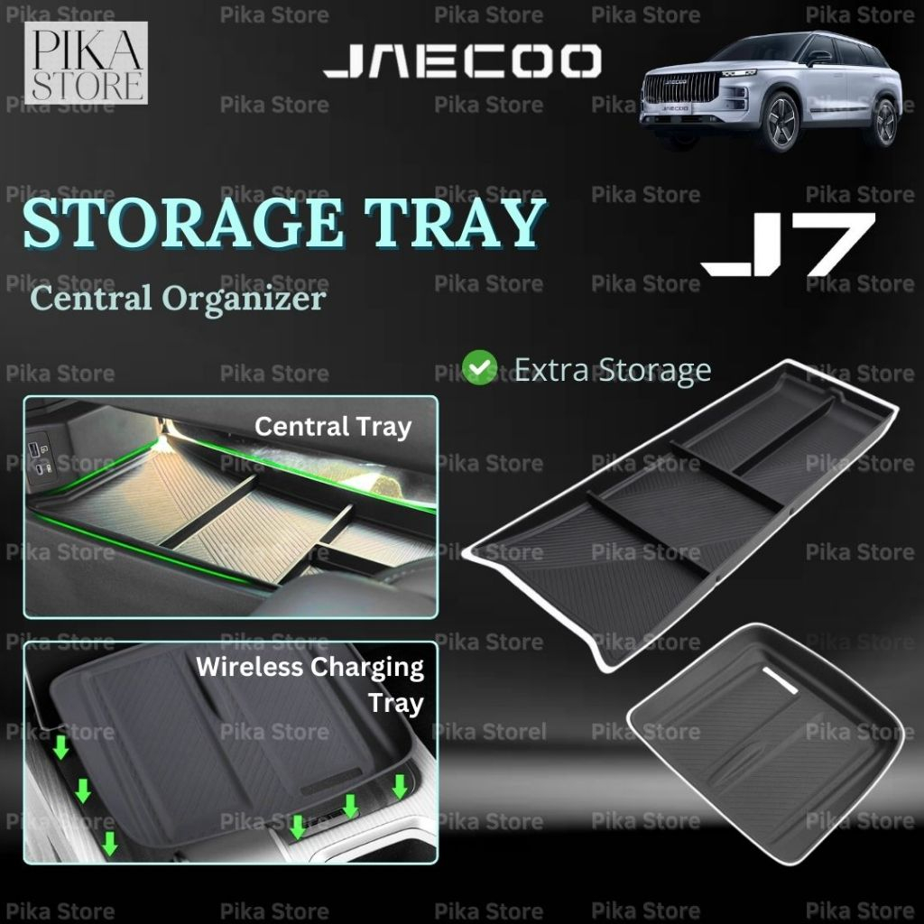 Jaecoo J7 Car Storage Organizer Center Tray Wireless Charging Pad Anti ...