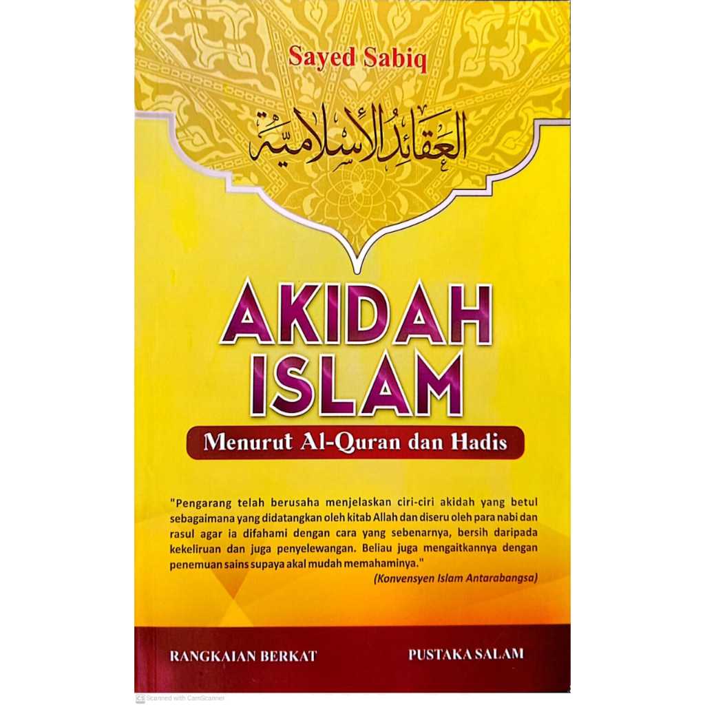 AKIDAH ISLAM Menurut Al-Quran Dan Hadis, Sayed Sabiq (SALAM) | Shopee ...