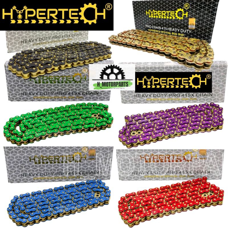 HYPERTECH PRO CHAIN ORING GOLD PURPLE BLACK RED GREEN BLUE HEAVY DUTY ...