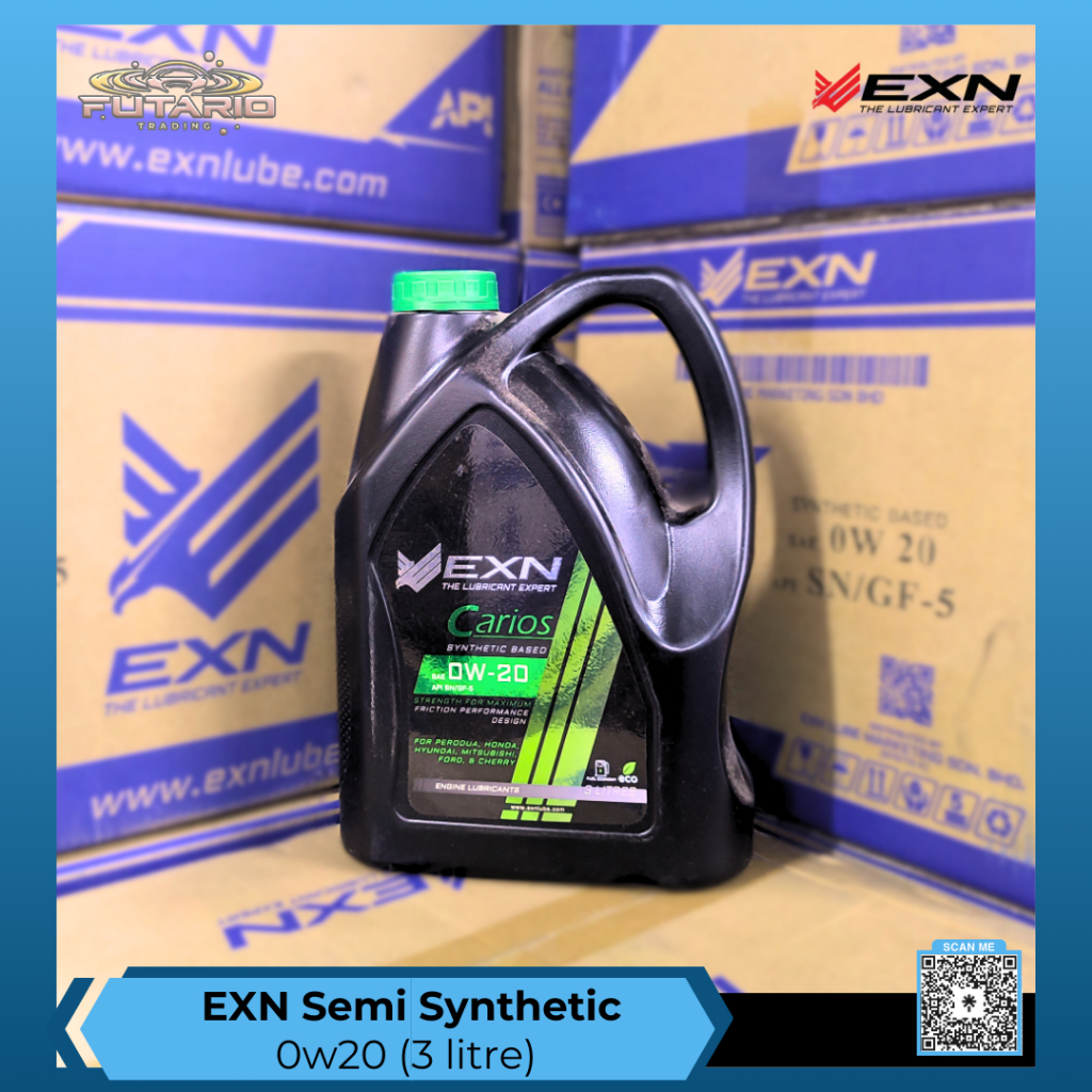 EXN LUBE Engine Oil - 0w20 (3 liter) - Semi Synthetic Engine Oil ...
