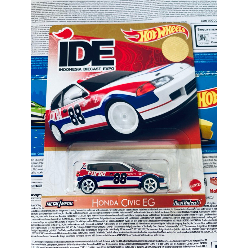 Hot Wheels Honda Civic Eg Ide Idx Indonesia Diecast Expo