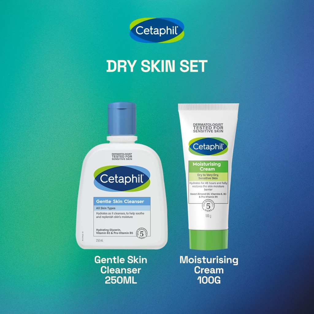 Dry Skin Set ( Gentle Skin Cleanser 250ML + Moisturising Cream 100G ...