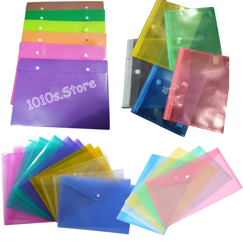 5pcs Button File/Plastic File/Holder File A4, A3 | Shopee Malaysia