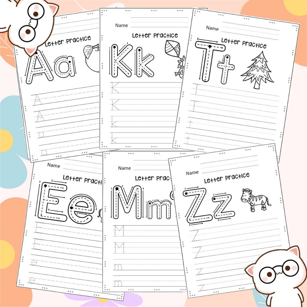 【NR】Alphabet Writing Practice Activity Printable A to Z Tracing ...