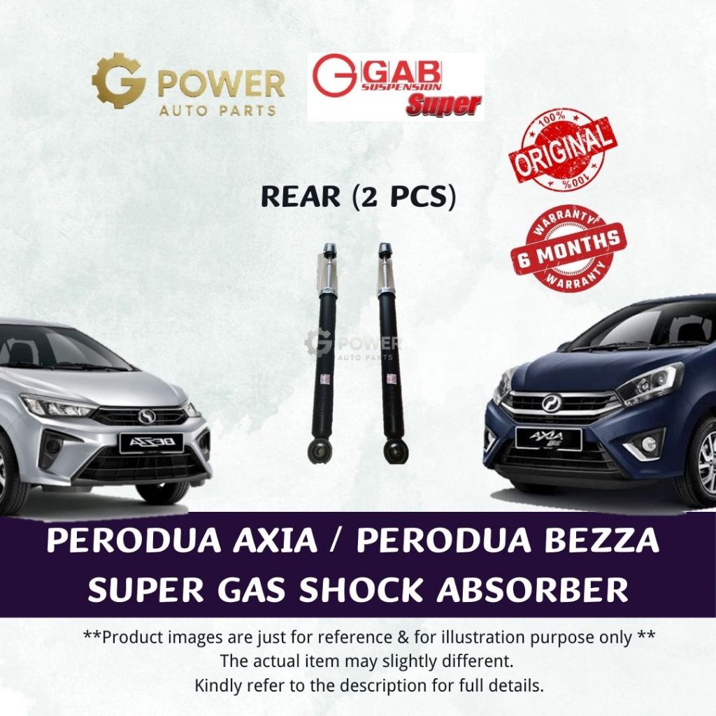 PERODUA AXIA (2014-2022) / PERODUA BEZZA ORIGINAL GAB SUPER GAS SHOCK ...