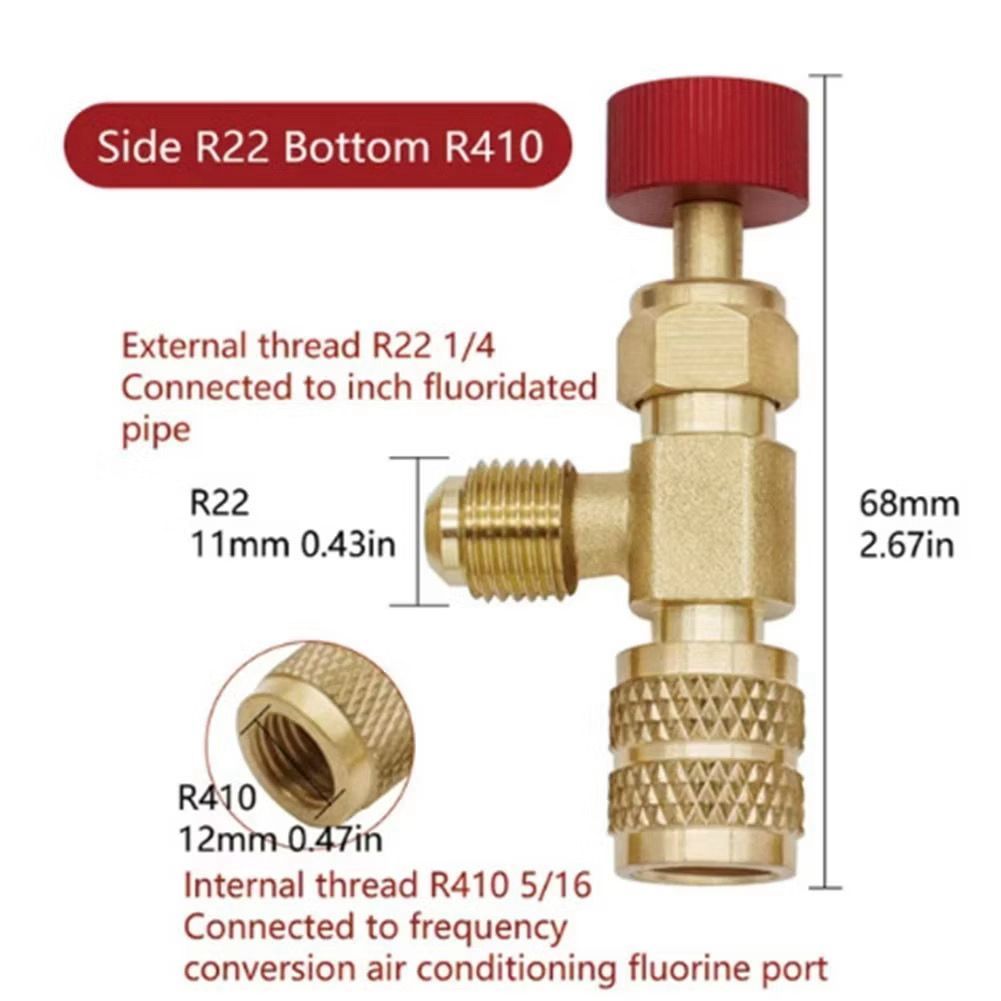 Tomodachi Aircond Hand Safety Valve Adaptor Aircon Gas Refrigerant ...