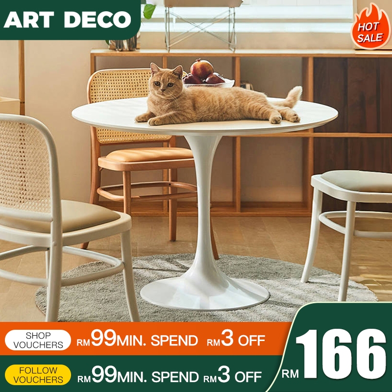 Round Dining Table Meja Bulat Cafe Table Coffee Table Meja Makan Bulat ...