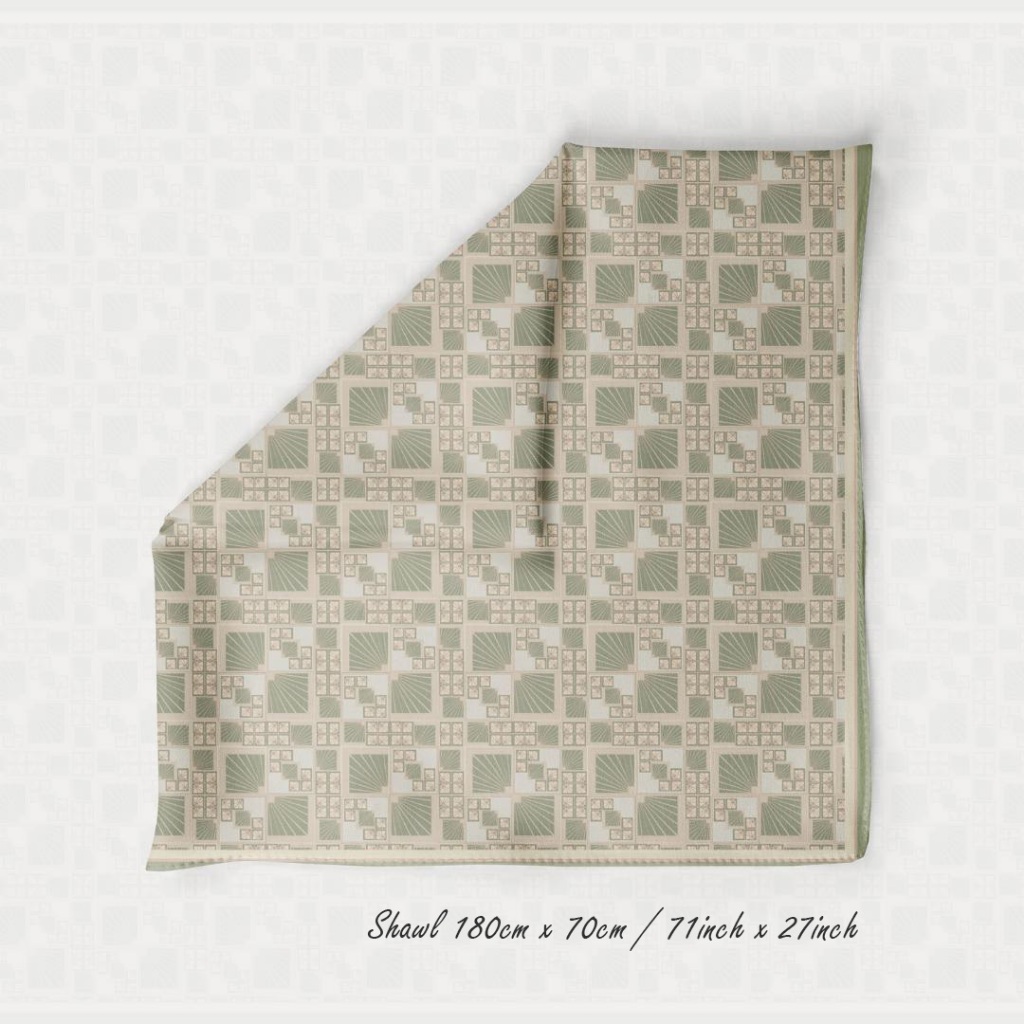 PANDAEYES SHAWL FLORAL SATIN 𝗖𝗟𝗔𝗦𝗦𝗜𝗖 𝗥𝗔𝗬𝗔 𝟮𝟬𝟮𝟱 𝗖𝗢𝗟𝗟𝗘𝗖𝗧𝗜𝗢𝗡 70CM*180CM (Hijab / Tudung/ Shawl)