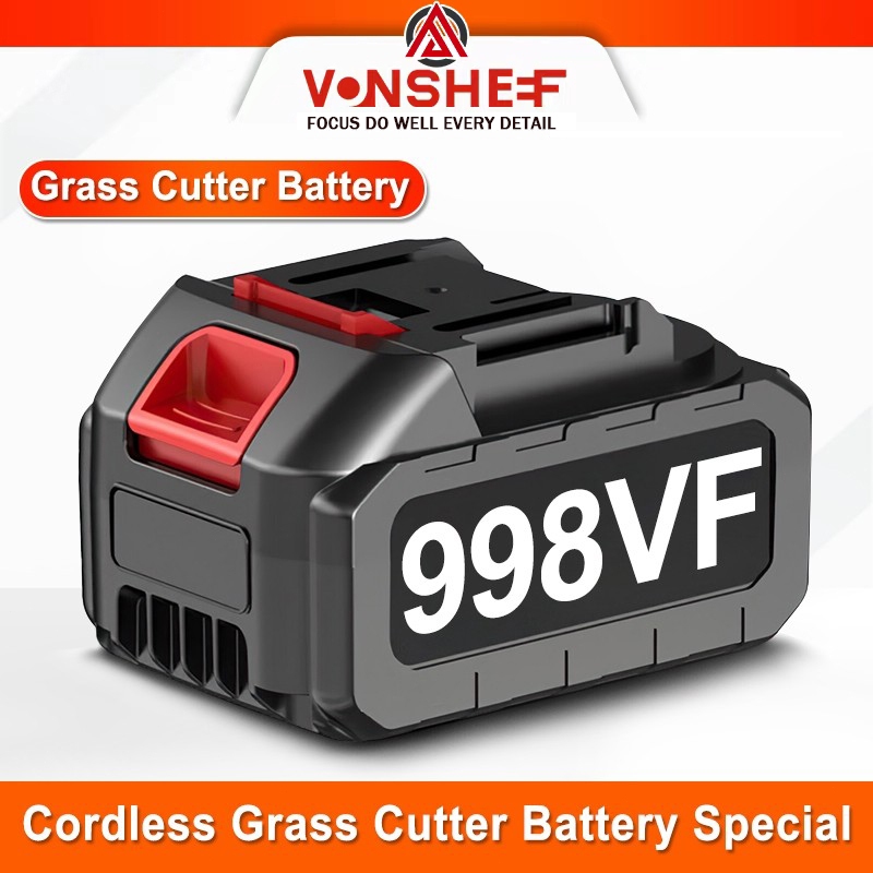 Mesin Rumput Bateri 998VF Rechargeable Lithium Battery for Grass Cutter ...
