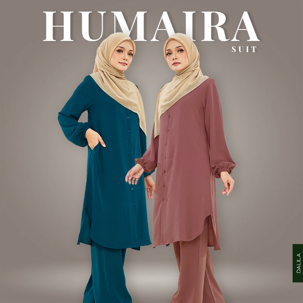 Dalila Suit Humaira Material Cey Crepe Suit Muslimah Wanita for Umrah ...