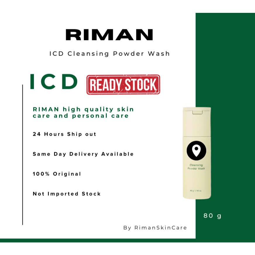 [24 Hours Ship Out] Riman ICD Cleansing Powder Wash Cleanser 80gm ...