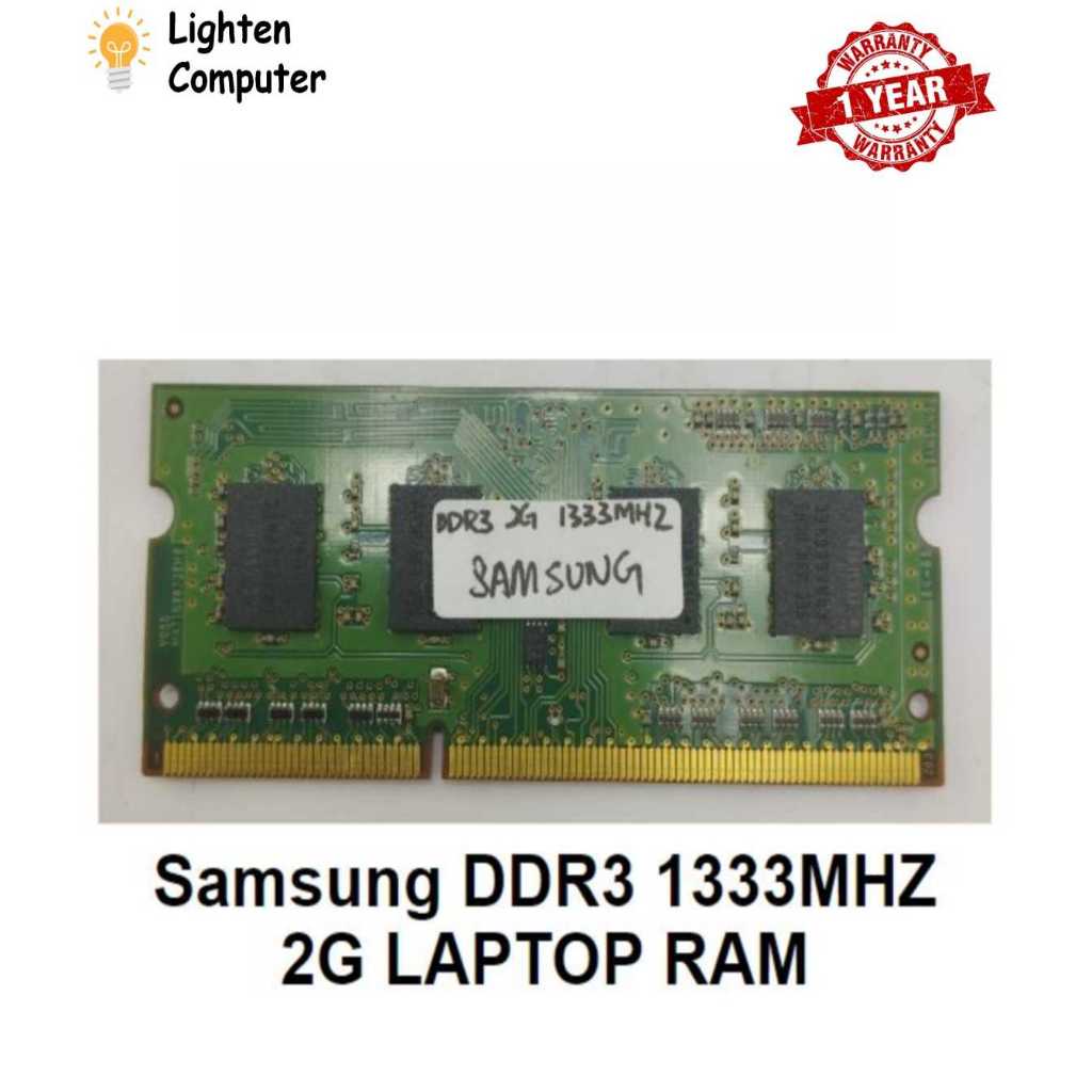 【USED】 SAMSUNG DDR3 1333Mhz 2GB / 4GB | PC3 10600 | LAPTOP RAM | SODIMM ...